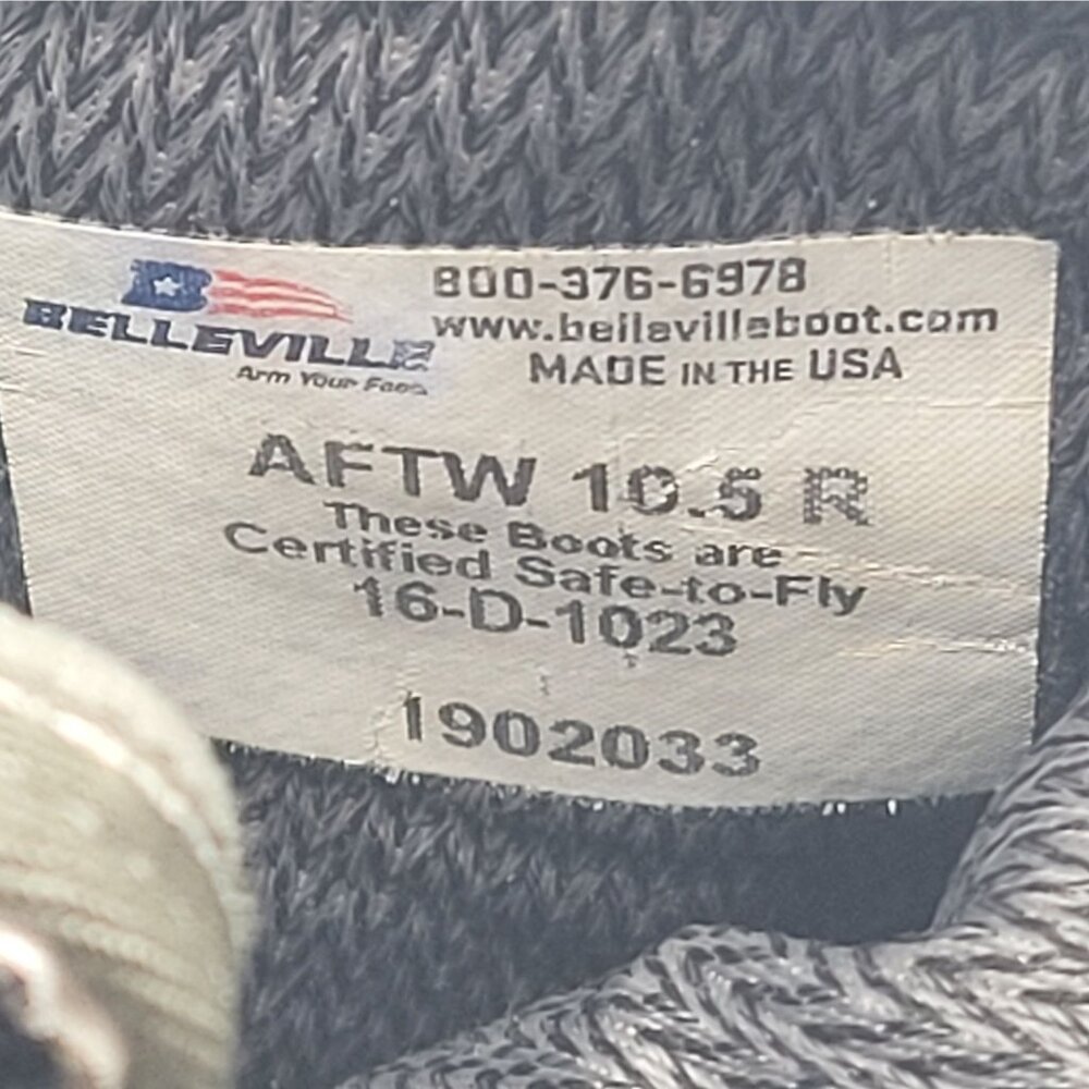 Belleville AFTW Air Force Gore-Tex Men's Brown Military Combat Boots US Sz 10.5R - Picture 11 of 12